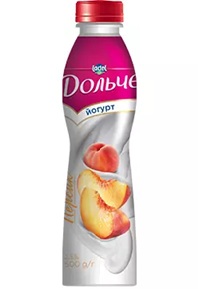 Йогурт з наповнювачем 2,5%Дольче (питний) (Пляшка 0,290 кг)